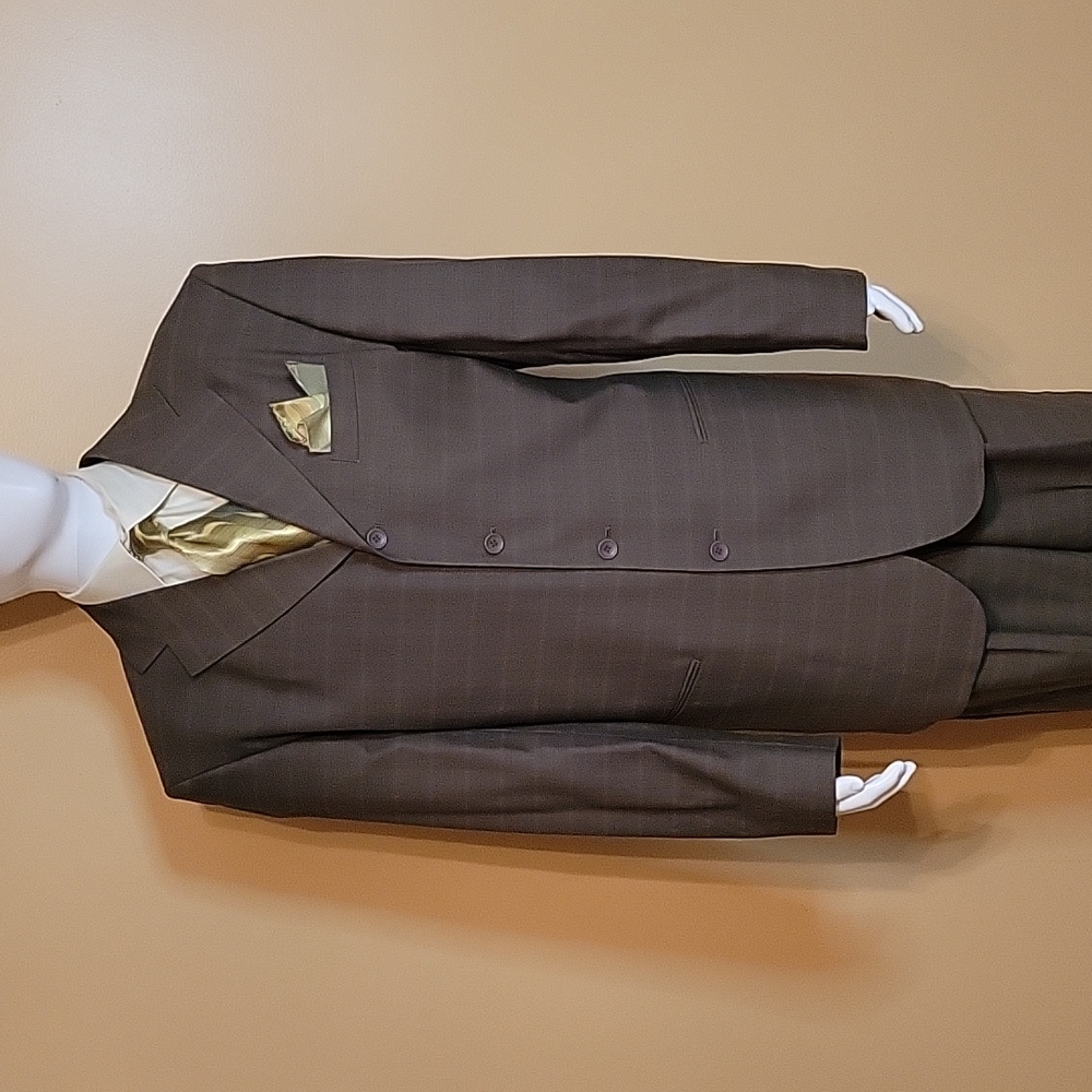J.Anthony Brown. custom suit + tie and pocket sq